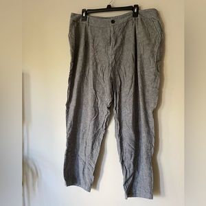 Gray A New Day Linen Blend Pants
